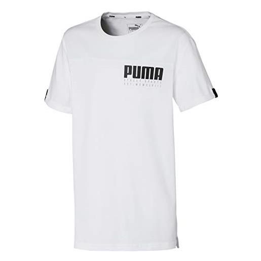 Puma alpha advanced b, maglietta bambino, white, 110