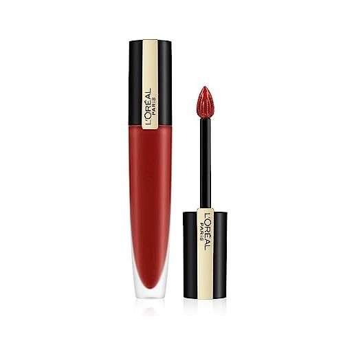 L'Oréal Paris - inchiostro per labbra liquido opaco - rosso signature - tintura: i am worth it, bordeaux (115) - 7 ml