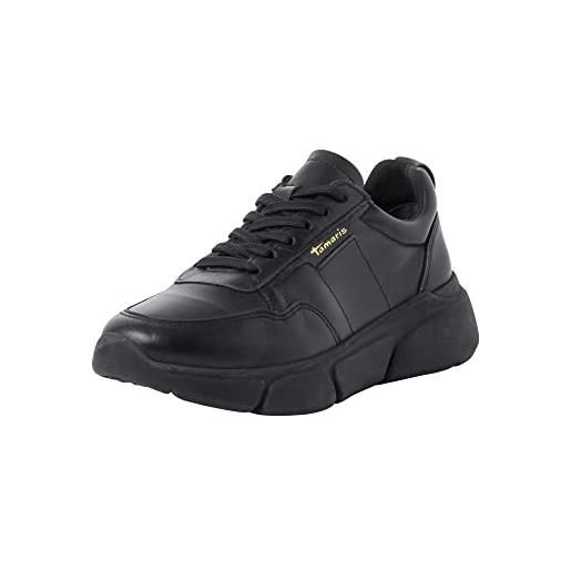 Tamaris 1-1-23798-29, scarpe da ginnastica donna, black pull up, 40 eu