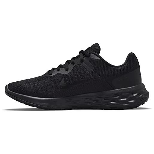 Nike revolution 6, scarpe de gimnastica donna, nero black white dk smoke grey cool, 40.5 eu