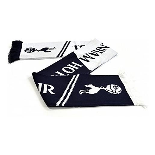 Tottenham Hotspur F.C. tottenham spurs fc - sciarpa lavorata a maglia - unisex (one size) (blu/bianco)