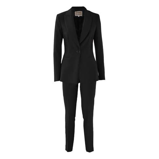 Kocca abito completo tailleur giacca-pantalone berninn a23pta0634abun2689 nero