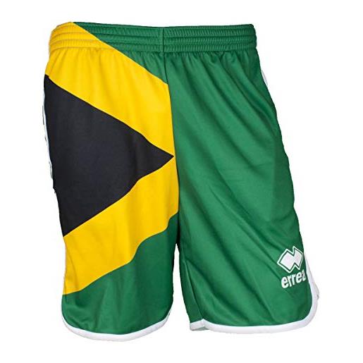 Errea republic pantaloncini shorts sport uomo ragazzo essential ss19 man bermuda flag (xx-small, jamaica)