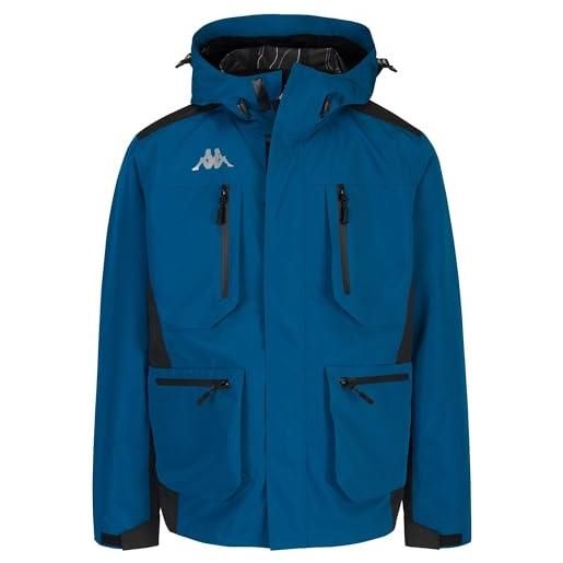 Kappa bacriver - jackets - medio - uomo - blue lt ink-black lt-black