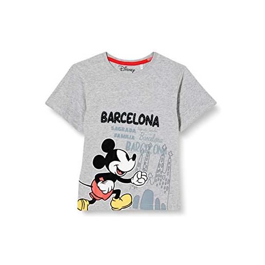 CERDÁ LIFE'S LITTLE MOMENTS cerdá camiseta manga corta mickey, t-shirt bambino, grigio (gris c13), 4 anni (taglia produttore: 4)