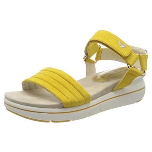 Marco tozzi 2-2-28554-24, sandali con cinturino alla caviglia donna, giallo (yellow comb 614), 41 eu
