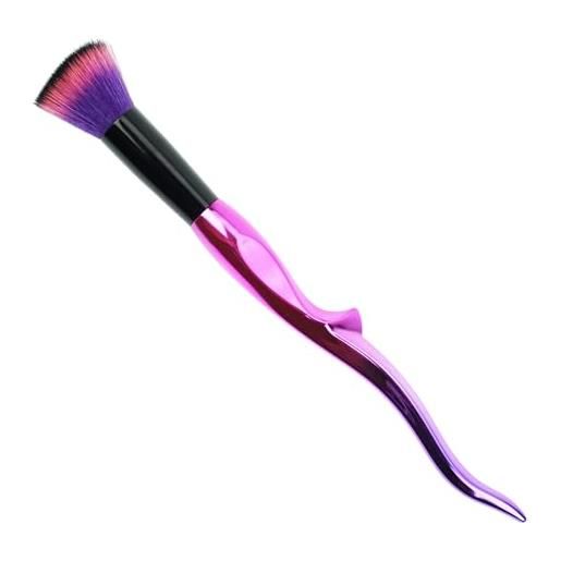 Fantasia - pennello per fard rosa/nero capelli sintetici fini