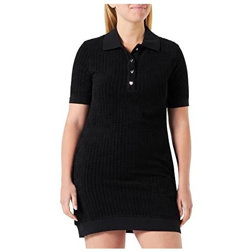 Love Moschino regular fit short-sleeved dress, nero, 50 donna