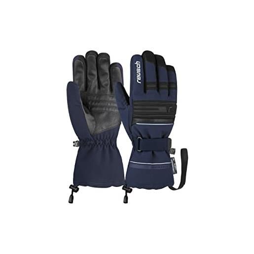 Reusch kondor r-tex guanti da sci extra caldi, impermeabili e traspiranti, 4471 dress blu/nero, 9.5 uomo