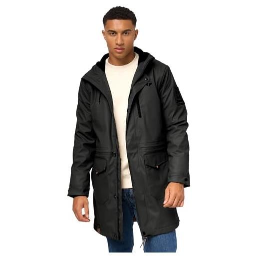 STONE HARBOUR cappotto impermeabile impermeabile da uomo b742, nero , m