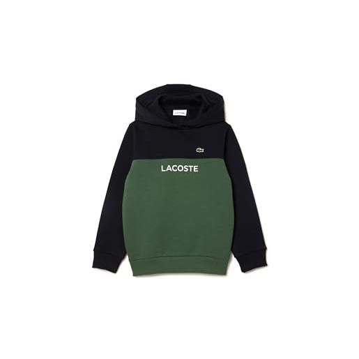 Lacoste-children sweatshirt-sj5293-00, blu navy/verde scuro, 8 ans