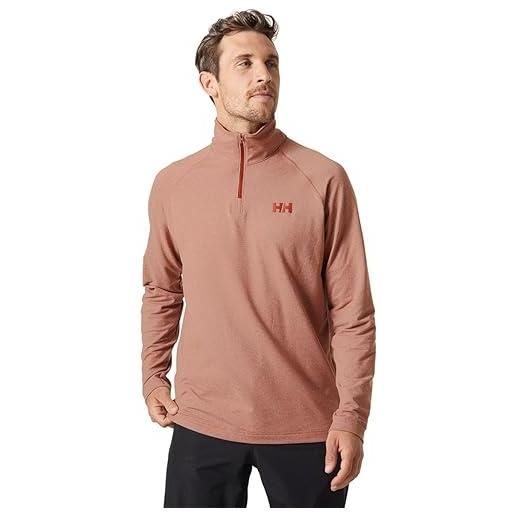 Helly Hansen verglas 1/2 zip maglione, ossido di ferro, s uomo