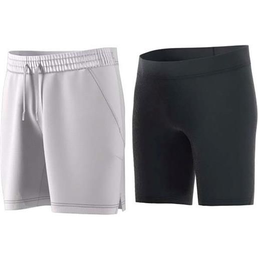 Adidas 2in1 pro shorts grigio m uomo