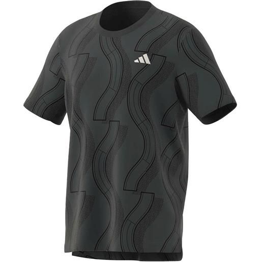 Adidas club graph short sleeve t-shirt nero xs uomo