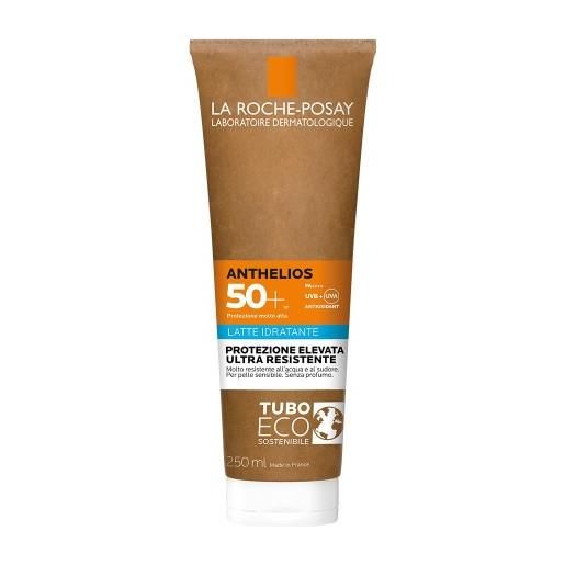 LA ROCHE POSAY-PHAS anthelios latte solare idratante spf50+ eco-tube 250ml waterproof viso e corpo