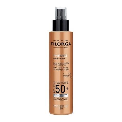 FILORGA uv-bronze corps spf50+ spray solare anti-età nutri-rigenerante 150ml