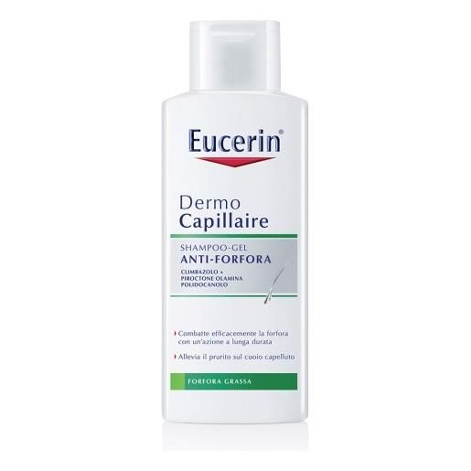 Eucerin dermo. Capillaire shampoo gel antiforfora forfora grassa 250ml