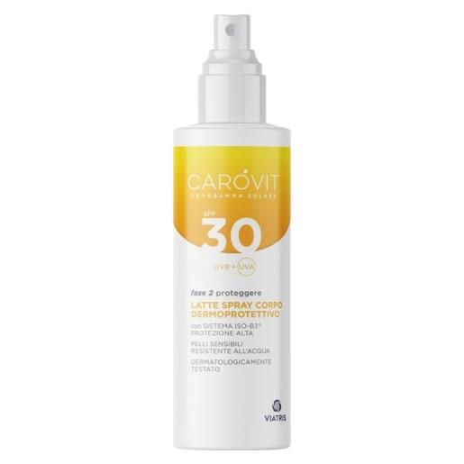 Carovit programma solare latte spray dermoprotettivo spf 30 200ml