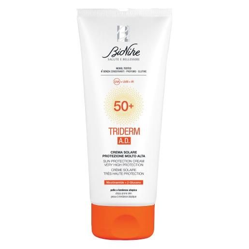 BIONIKE triderm ad crema solare spf50+ 200 ml