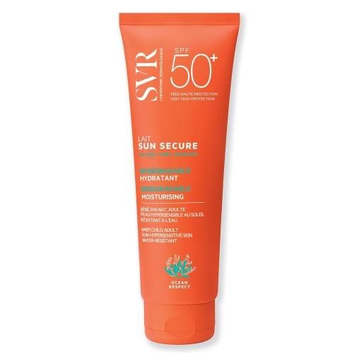 SVR sun secure lait spf50+ latte viso e corpo idratante biodegradabile 250ml