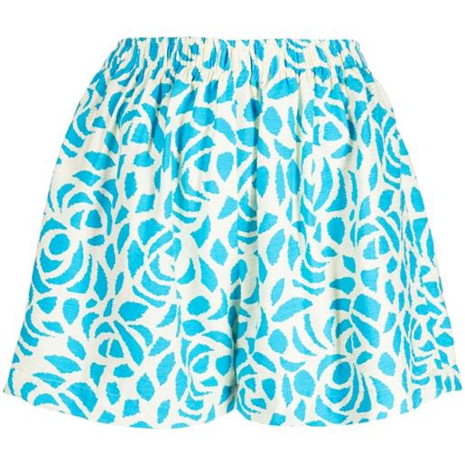 Bambah shorts camelia a fiori - blu