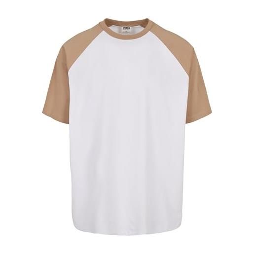 Urban classics maglietta uomo manica corta in bio cotone organico, taglio raglan, disponibile in diversi colori, taglie xs - 5xl