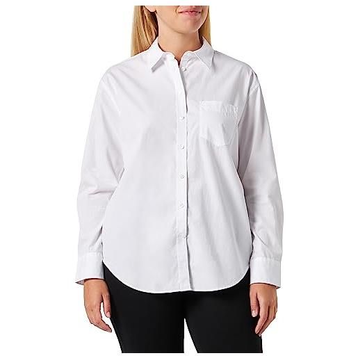 GANT rel poplin shirt, camicia elegante donna, bianco ( white ), 38