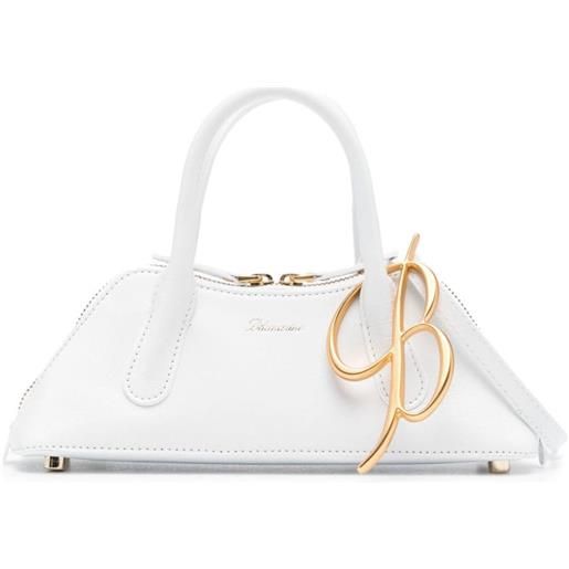 Blumarine borsa tote kiss me - bianco