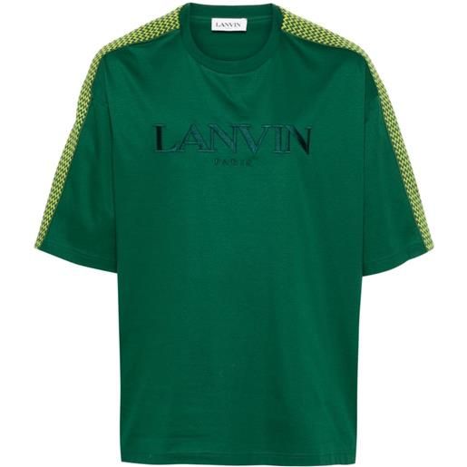 Lanvin t-shirt con ricamo - verde