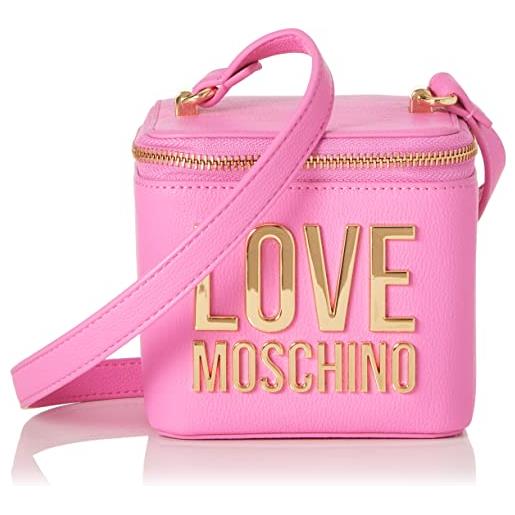 Love Moschino jc4103pp1gli0, borsa a spalla, donna, rosa, taglia unica