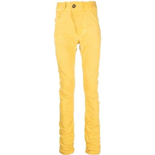 Boris Bidjan Saberi jeans slim - giallo