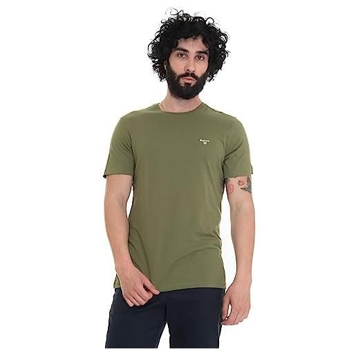 Barbour uomo t-shirt sportiva sartoriale, verde, s