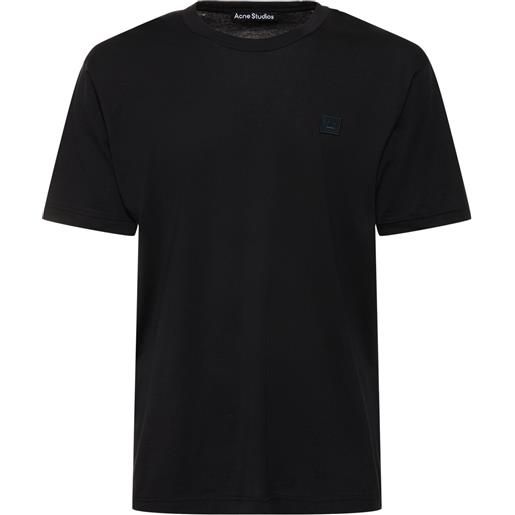 ACNE STUDIOS t-shirt nace face in cotone / patch