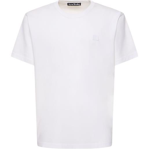 ACNE STUDIOS t-shirt nace face in cotone / patch