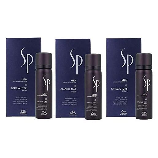 Wella 3 gradual tone brown system professional men sp Wella professionals braun 60 ml + 30 ml shampoo