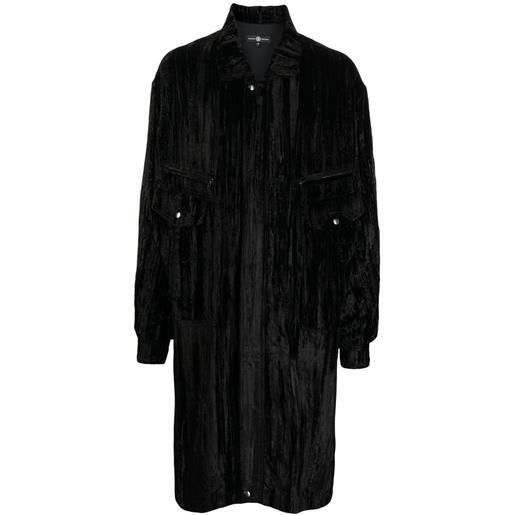 Edward Crutchley cappotto midi - nero