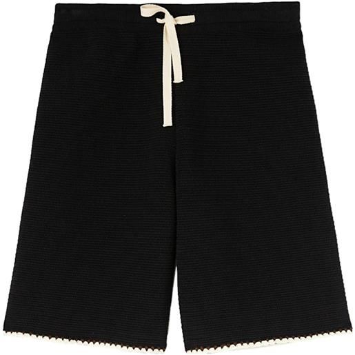 Jil Sander shorts sportivi con coulisse - nero