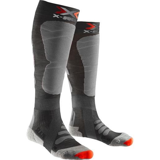 X-Socks - calze da sci in lana merino e seta - ski silk merino 4.0 anthracite/gris per uomo - taglia 45-47,35-38,39-41,42-44 - grigio