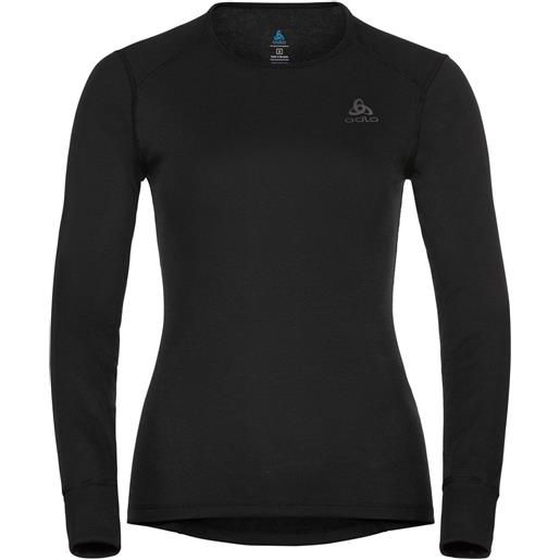 Odlo - maglia termica - t-shirt ml active warm eco black per donne - taglia s, l, xl - nero