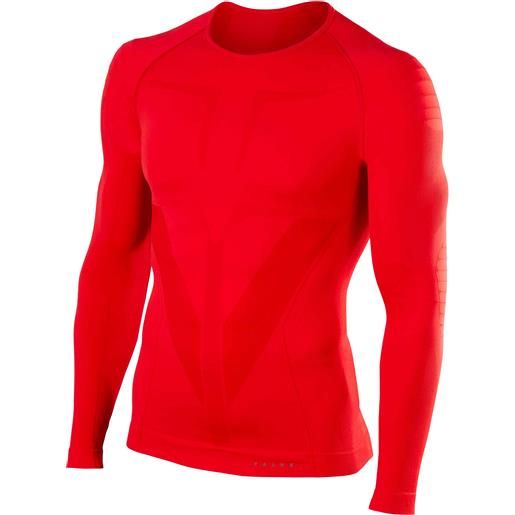 Falke - maglia termica tecnica - longsleeved shirt tight m scarlet per uomo - taglia m, l, xl - rosso