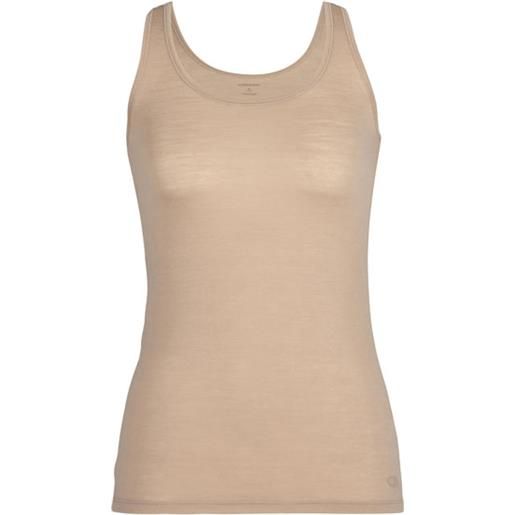 Icebreaker - canottiera in lana merino - w siren tank praline per donne - taglia xs, s, m, l - beige