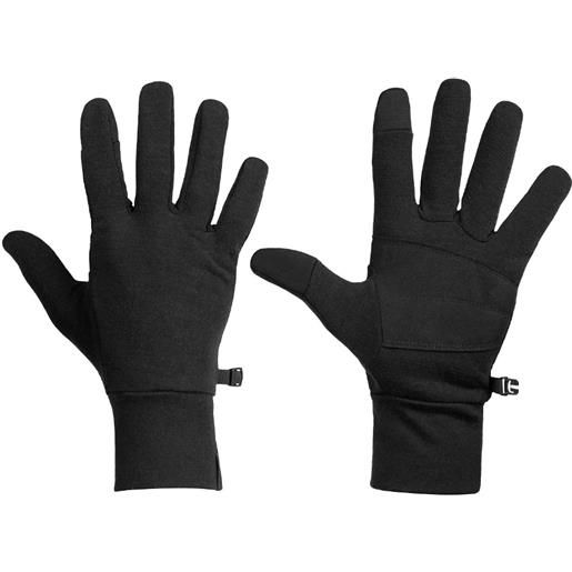 Icebreaker - guanti touch screen in lana merino, 200g/m² - adult sierra gloves black in nylon - taglia xs, s, xl - nero