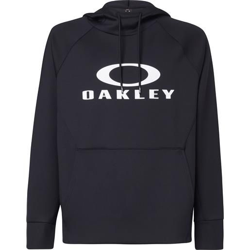 Oakley - felpa con cappuccio - sierra dwr fleece hoody 2.0 blackout per uomo in pelle - taglia s, m, l - nero