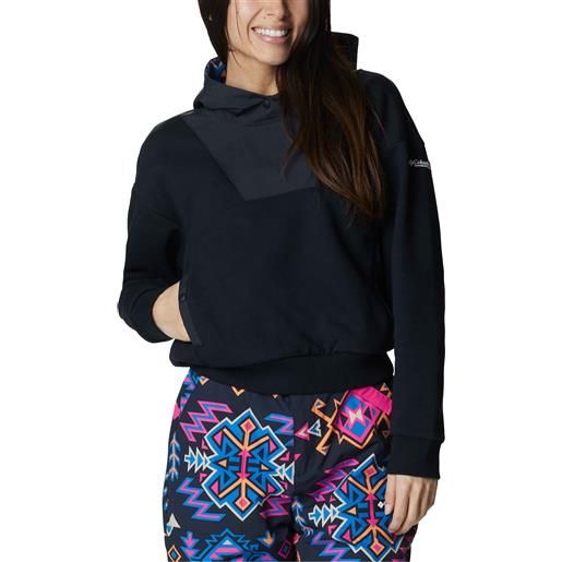 Columbia - felpa con cappuccio - wintertrainer™ graphic hoodie black per donne - taglia xs, s, m, l - nero