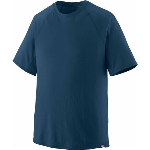 Patagonia - t-shirt traspirante da trail/running - m's cap cool trail shirt lagom blue per uomo - taglia s - blu navy