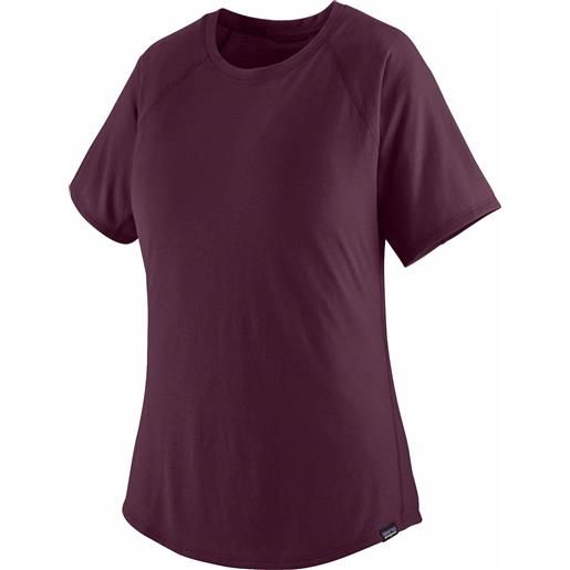 Patagonia - t-shirt traspirante da trail/trekking - w's cap cool trail shirt night plum per donne - taglia xs, m - blu navy