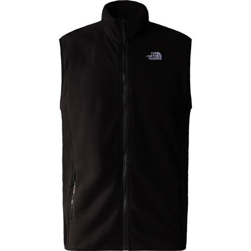 The North Face - pile smanicato - m 100 glacier vest tnf black per uomo - taglia s, m, l, xl - nero