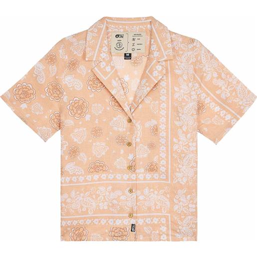 Picture Organic Clothing - camicia in cotone e lino - kintha shirt paisley per donne in cotone - taglia xs, s, m, l - rosa