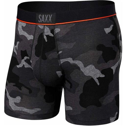 Saxx Underwear - boxer comodo - vibe super soft bb supersize camo black per uomo - taglia xs, s, m, l, xl - nero
