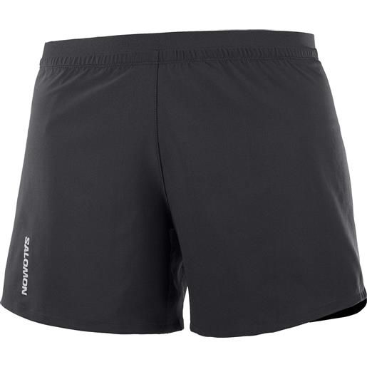 Salomon - pantaloncini leggeri foderati in mesh - cross 5'' short w deep black per donne - taglia xs, s, m, l - nero